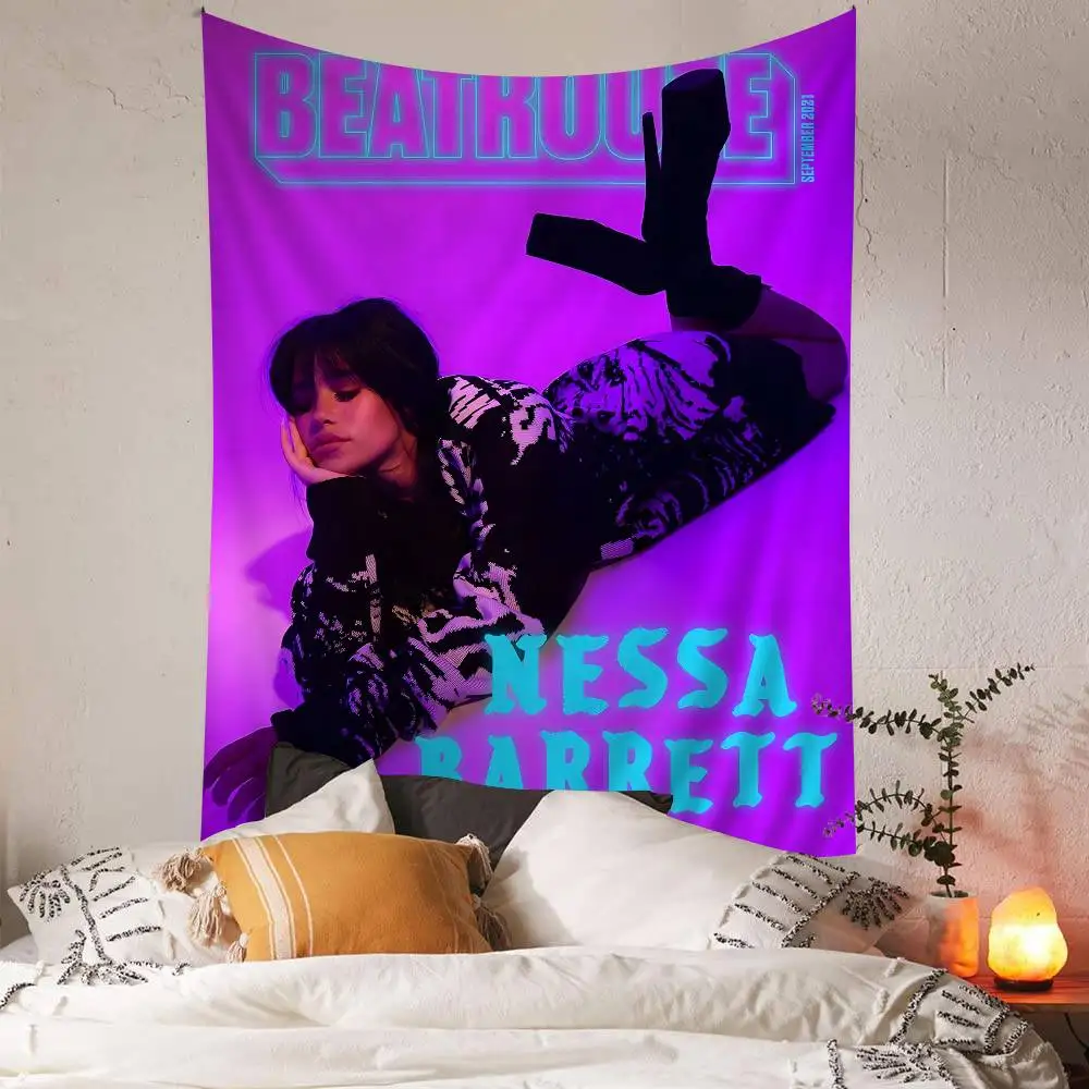 Nessa Barrett Singer نسيج الجدار شنقا التارو الهبي جدار السجاد النوم جدار شنقا ورقة