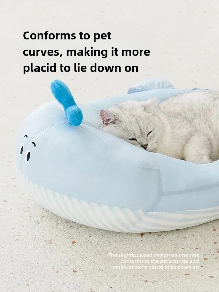 

Whale Summer Cat Nest Summer Cooling Dog Nest Cool Pet Ice Mat Washable Cat Ice Nest Ice Mat Bed