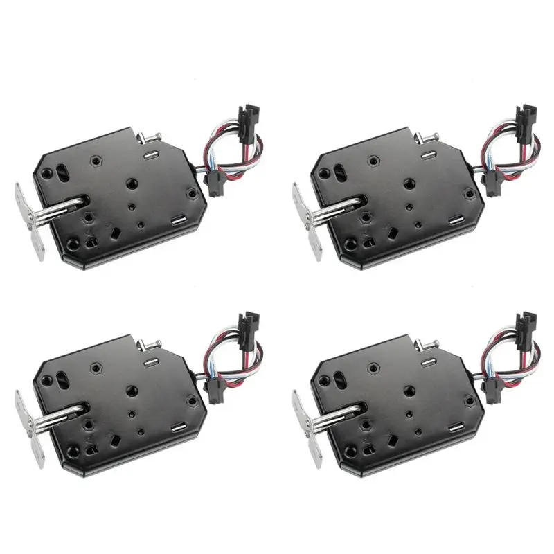B29C-4X Small 12V 1.5A Electronic Lock Latch Release Assembly Electromagnetic Control Metal Safety Magnetic Lock