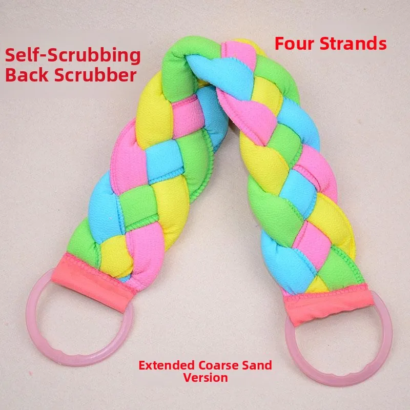 

Длинное витое банное полотенце-мочалка без усадки, четырехпрядное, большое, для пилинга, инструмент для личной гигиены