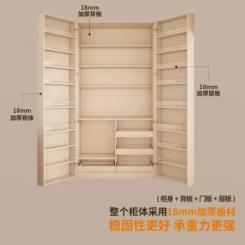 Snack storage, side cabinets, integrated household living room cabinets against the wall, storage