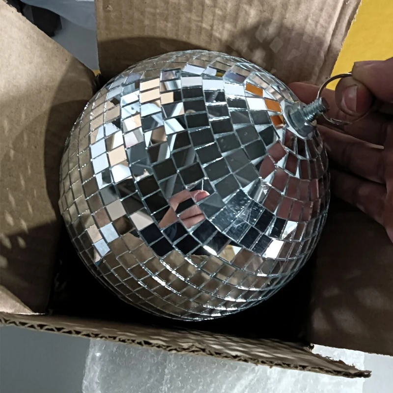 Spiegelbal 10/12/15/20Cm Reflecterende Decoratieve Bal Bar Disco Bal Bruiloft Glazen Bal Cake Huisdecoratie