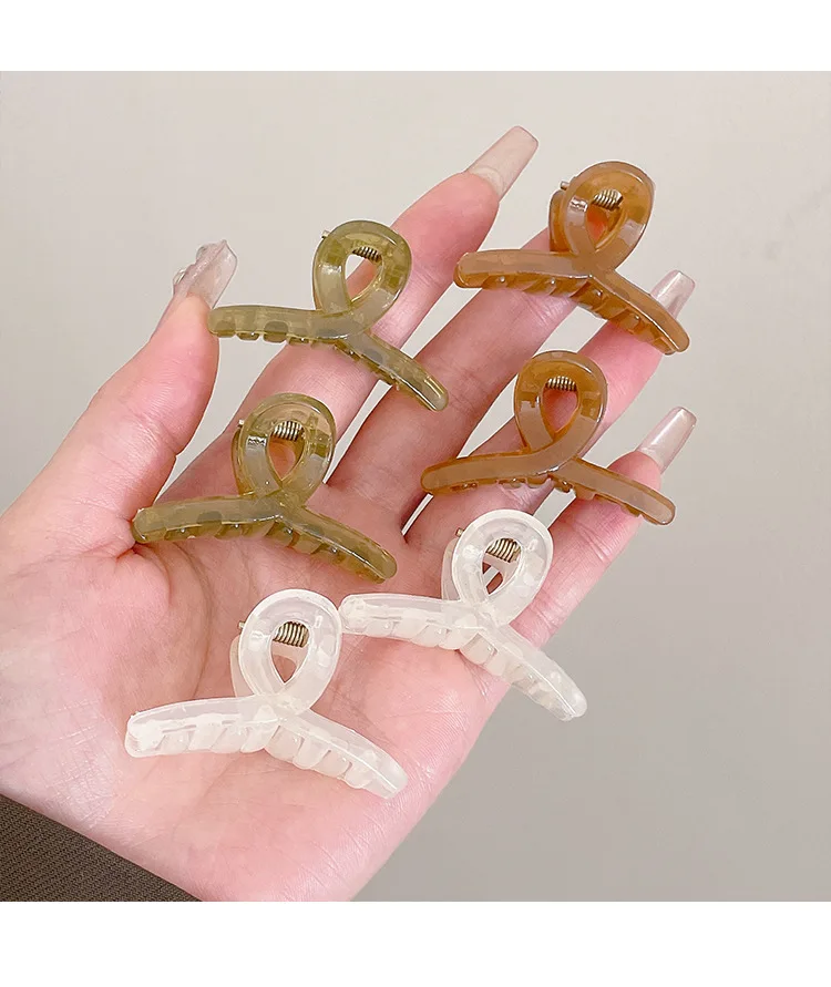 Small Size Shark Clip Ponytail Height Fixed Gadget Small Jaw Clip Bang Clip Accessories High Sense Clip Headdress Hairpin Female