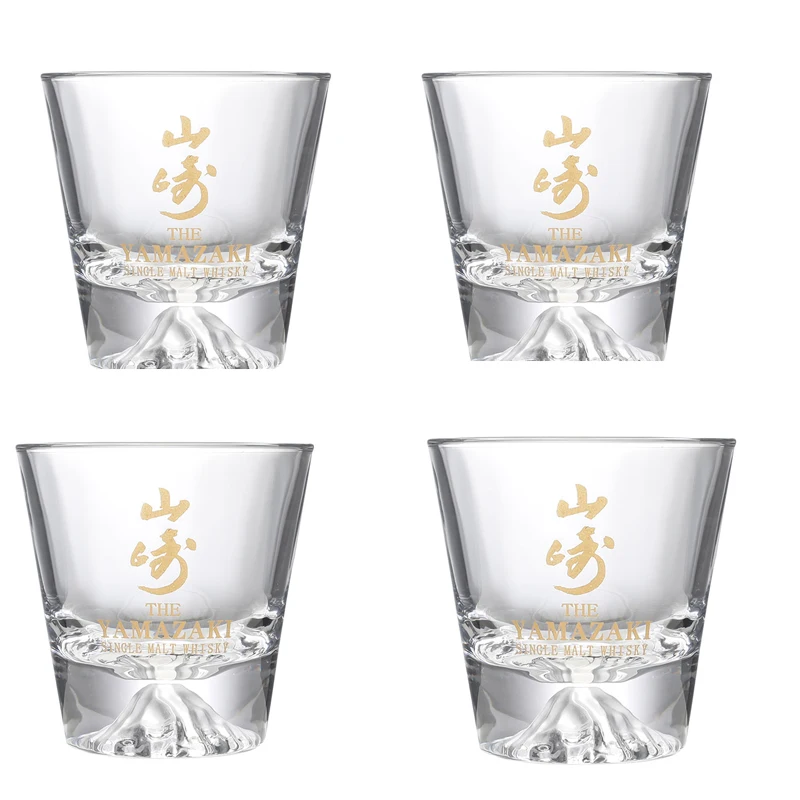 Yamazaki Glod Character Japanese Mount Fuji Snow Mountain Xo Whisky Glasses Fujiyama Snowberg Whiskey Tumbler Water Cup Gift Box