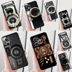 Vintage Camera Case For OPPO Reno 10 Pro 7 6 5 8 Lite 8T 5Z 4Z 2Z OPPO Find X6 Pro X2 X3 Neo X5 Lite Cover