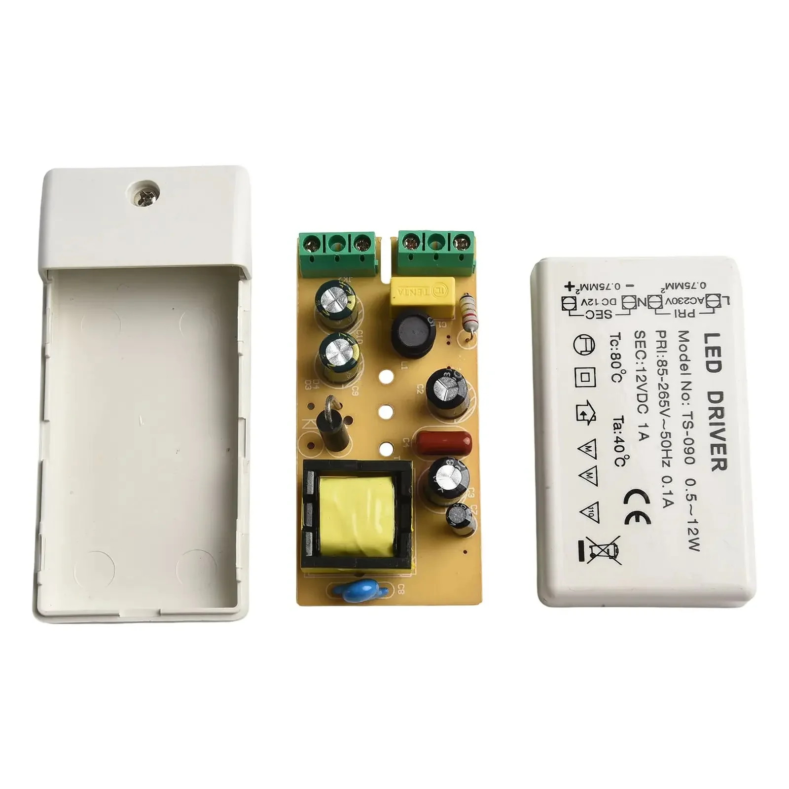 12W Power Supply 12V Power Supply Screw Terminal Connection Short Circuit Protection Cabinet Lights Constant Current