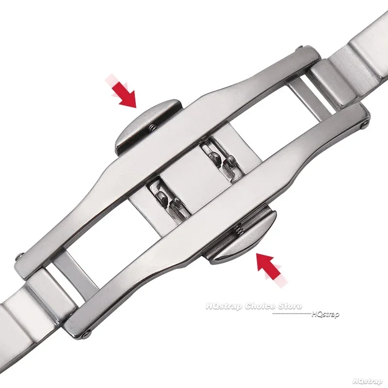 Solid Stainless Steel Watch Strap for Citizen 18mm 20mm 22mm Bracelet for Tissot Flat Curved End Wristband Replacement Strap