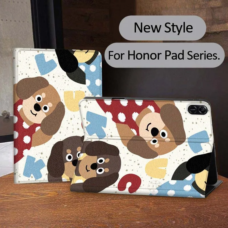 

Animal Peeping Screen Pattern For Honor Tab Tablet MagicPad 3 6 7 X8 V7 V8 8 9 X9 X8a X9a 10 Pro Inch 2020 2021 Tablet Case