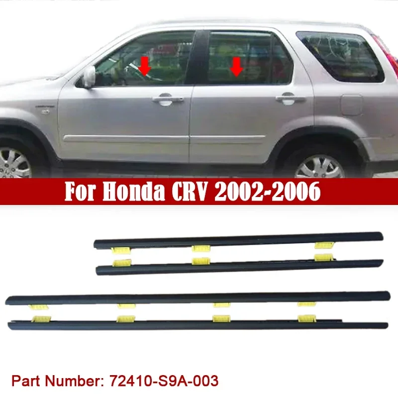 

Car Side Window Weather Strips Window Glass Sealant Sealing Strip for Honda CRV 2002-2006 72410-S9A-003 Car Door Protector