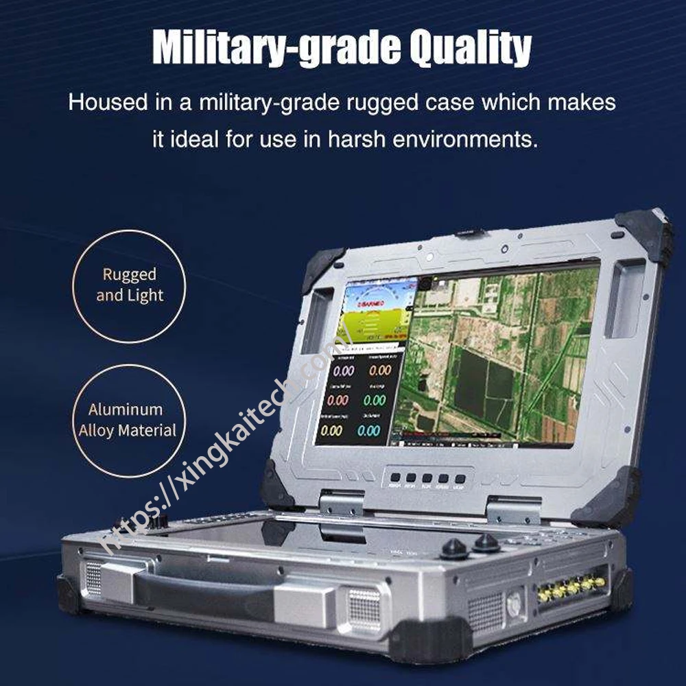 

Drone Ground Control Station with Joystick Rremote Control for Real-time Remote Data Reception and HD Dual Display Screen