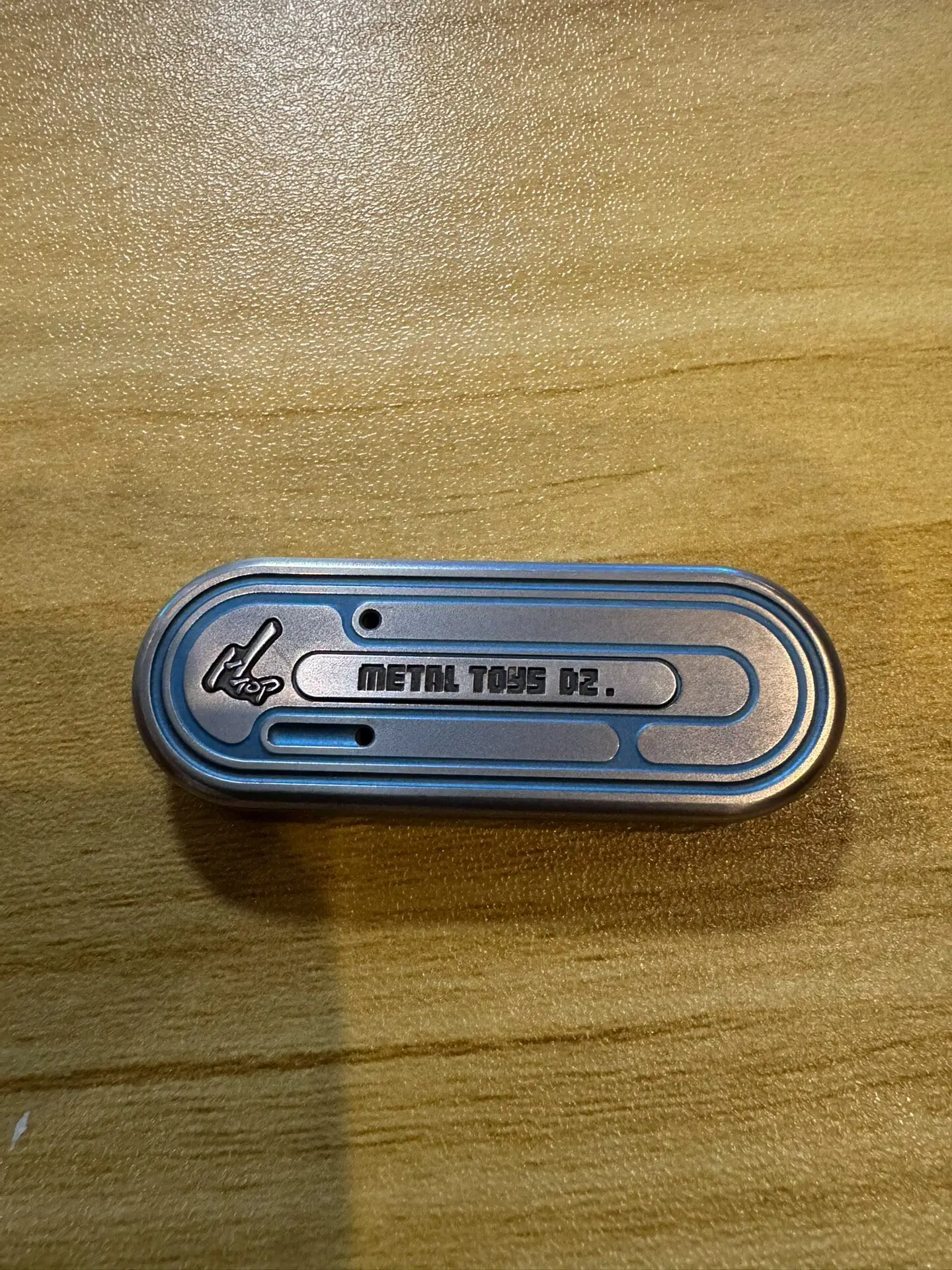 DZEDC titanium blue TOPH mechanical push card