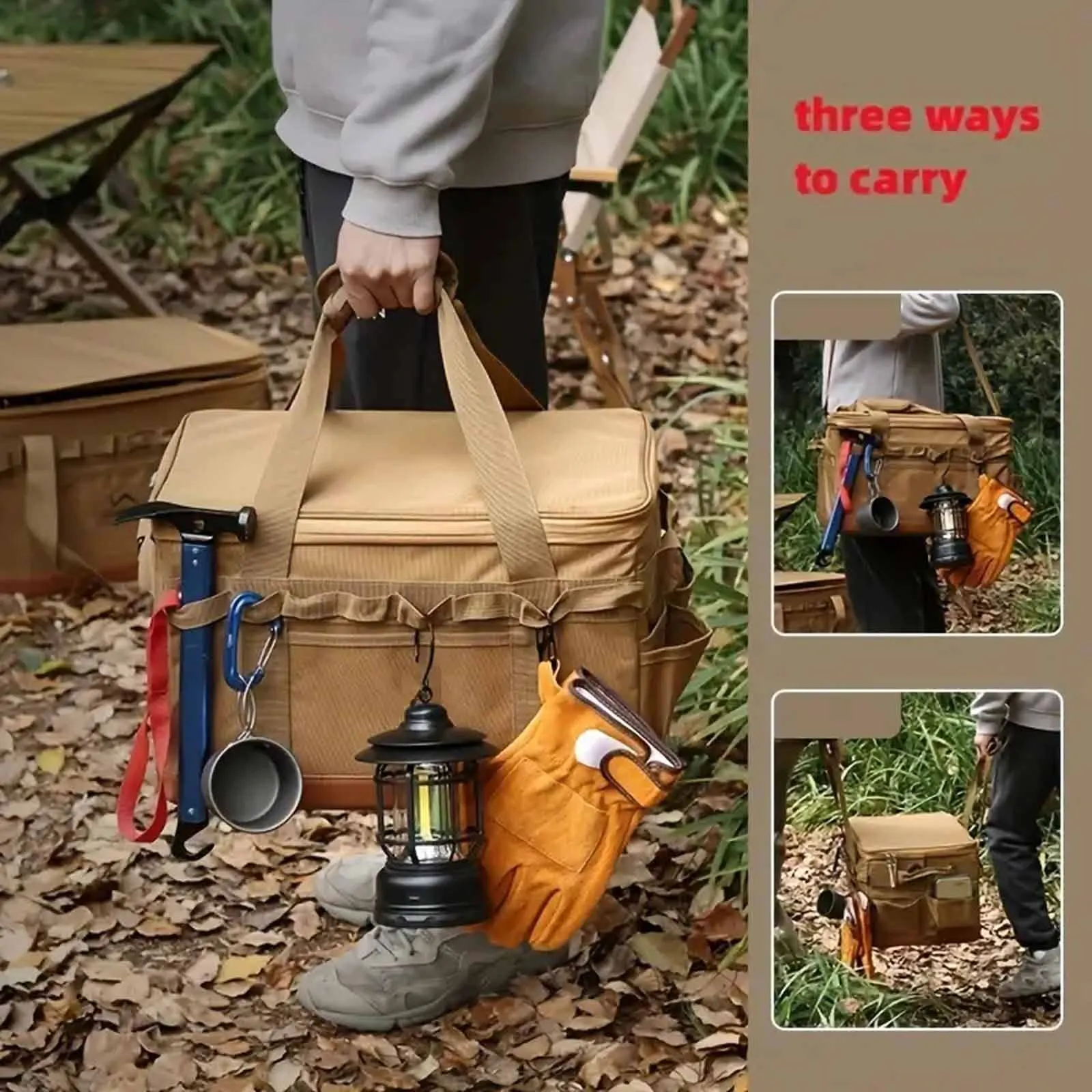 

Многофункциональная уличная сумка для хранения, жесткая сумка для столкновений, кемпинга, барбекю, пикника, кухонные принадлежности и кастрюли, органайзер большой емкости