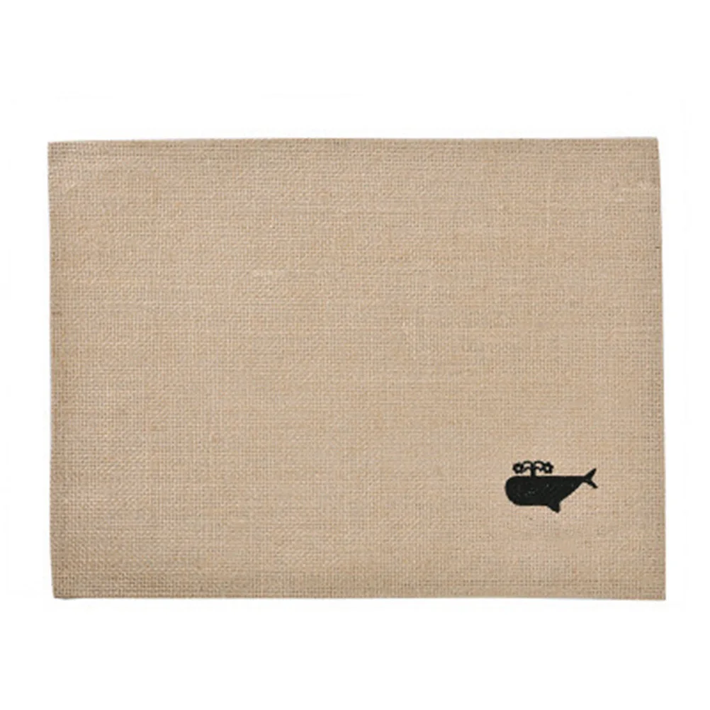 

4 Pcs Table Jute Mat Thicken Food Serving Anti Slip Thicken Palcemat Dining Insulation Mat Decor Home Textiles