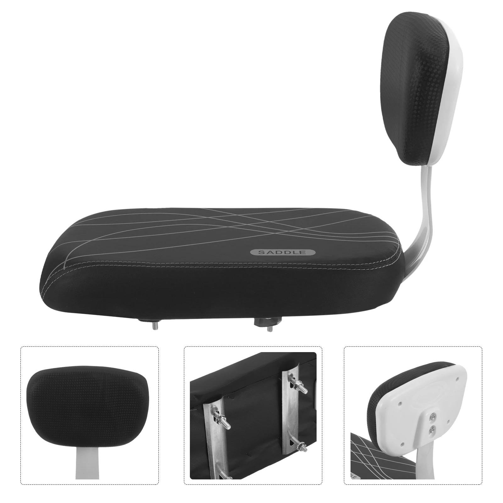 

Thick Sponge Mountain Bike Cushion Universal Rear Bike Seat With Backrest Comfortable Padded Seat For Bicycle Accessory