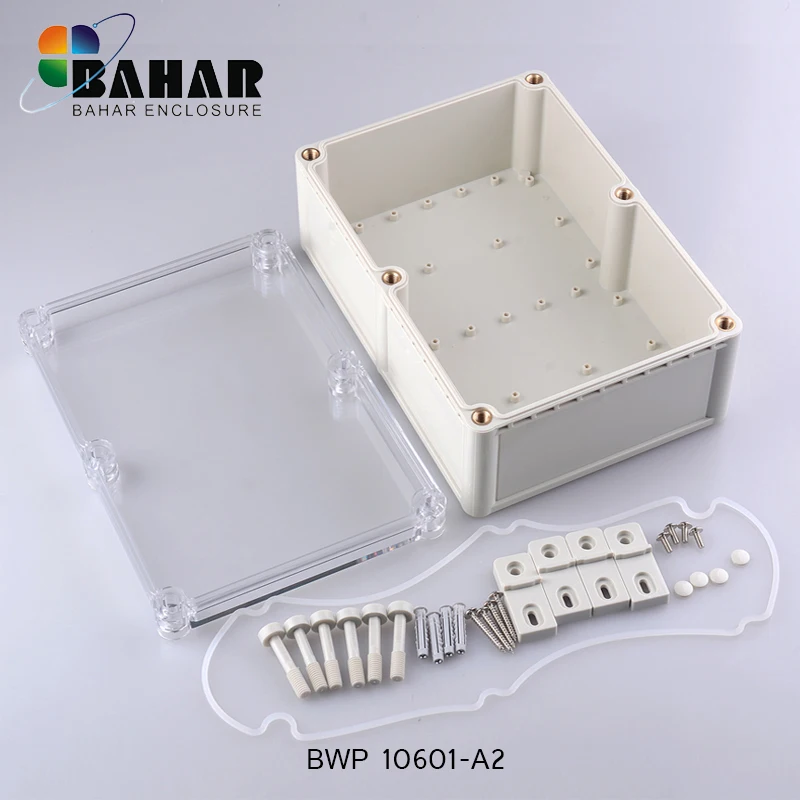 Bahar Merk Waterdichte Behuizing Abs Plastic Behuizing Draad Junction Box Instrument Case IP68 Model Bwp 10601