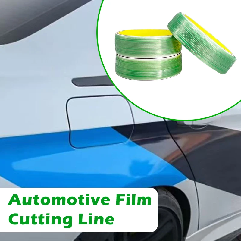 5M/10M Knifeless Tape Design Line — Knife-Free Seamless Cutter for Vinyl Wrap & Auto Decals, Scratch-Free (Green)