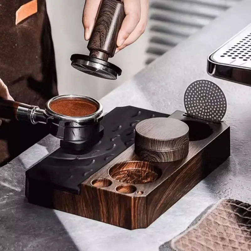 F19B Coffee Tamper Stand ABS Texture Featuring Nonslip Base Easy Use Suitable for Home and Office for Safe and Efficient Use