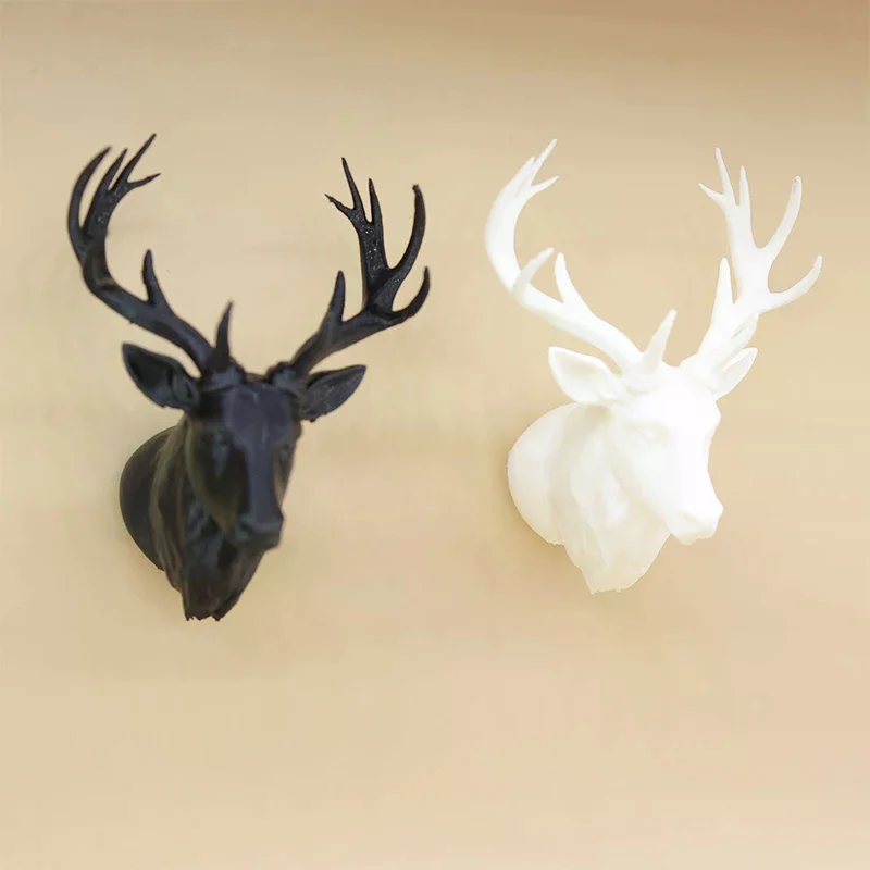 1/12 ドールハウス鹿の頭壁掛け装飾ドールハウスミニチュアクリスマスシーンオーナメントドールハウスアクセサリー