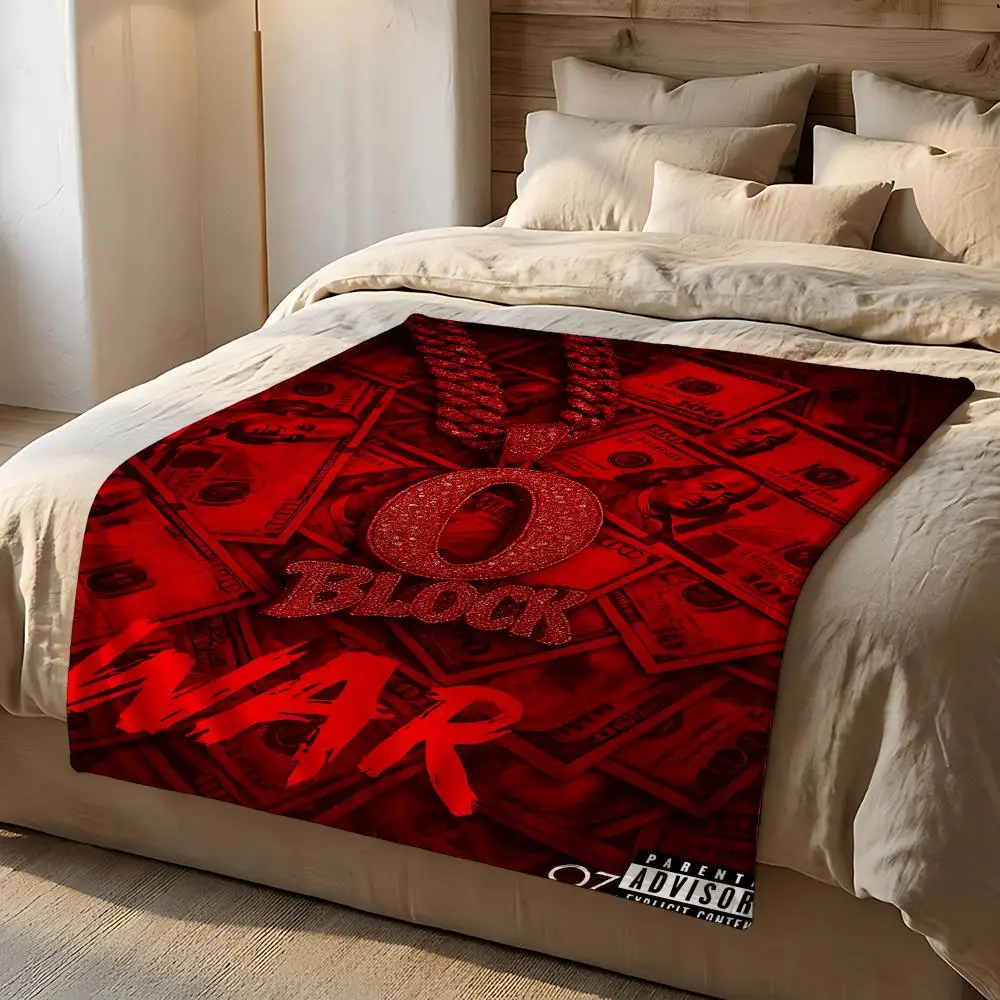 Rapper King Von Throw Short Plush Throw Blanket Soft Skin-Friendly Multi-Scene Home Office