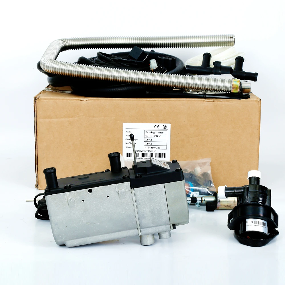 5kw 24v/12v Diesel 12v Petrol Radiator Thermostat Function Car Water Liquid Parking Engine Heaters For Large Vehicles