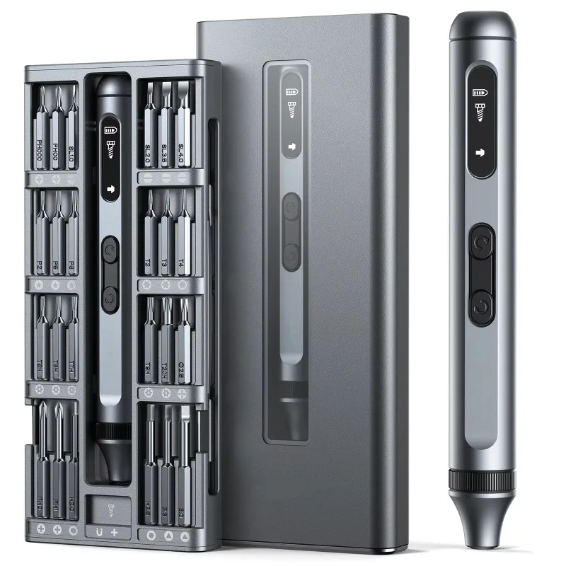 

50in1 DIY Cordless Rechargeable Screwdriver with Aluminum Case S2 Steel Magnetic Electric Screwdriver Set
