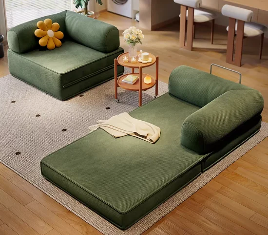 &Customizable Modern Living Room Velvet Combo Sofa with Foam Padding Straight Row Sofa, Size Color Available