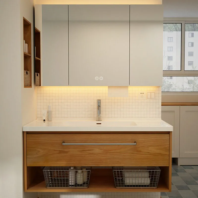 Modern Luxury Bathroom Cabinet Organizer Storage Vanity Dressers Makeup Cupboard Display Decorations Gabinete Home Furniture