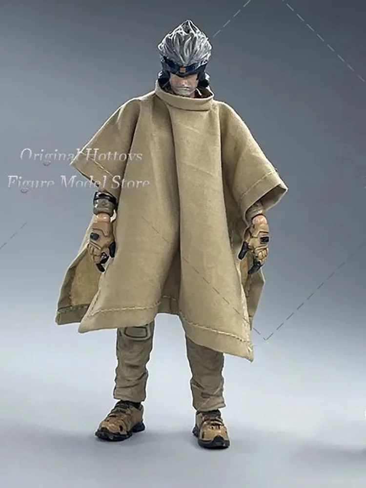 In Stock 1/18 Scale Male Soldiers Combat Uniform Coat Solid Color Fashion Cloak Fit 3.75-inch Acid Rain War Action Figure Doll