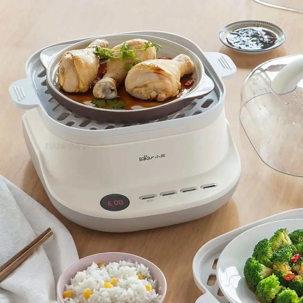 باخرة كهربائية قدر الغذاء البخاري متعدد الوظائف المنزل الصغيرة ذات سعة كبيرة طبقة مزدوجة باخرة الأرز