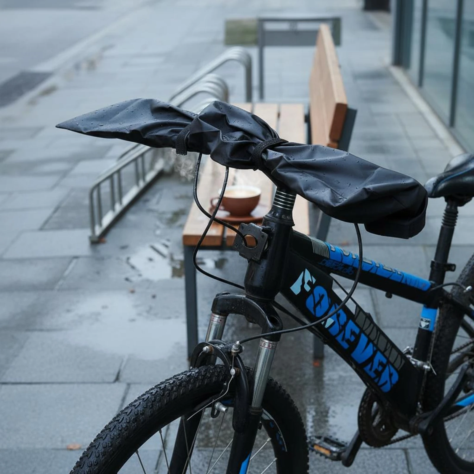 

Cycle Handlebar Cover 210D Nylon Waterproof Handlebar Sleeve Outdoor Gear Abrasion-Resistant Easy to Install