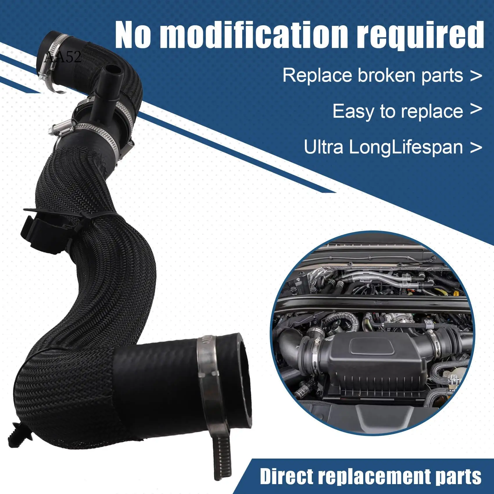 

AS-Car Radiator Cooling Hose L1M38B274BA For Lincoln Aviator 3.0L 2020-2023 Coolant Reservoir Tank Hose