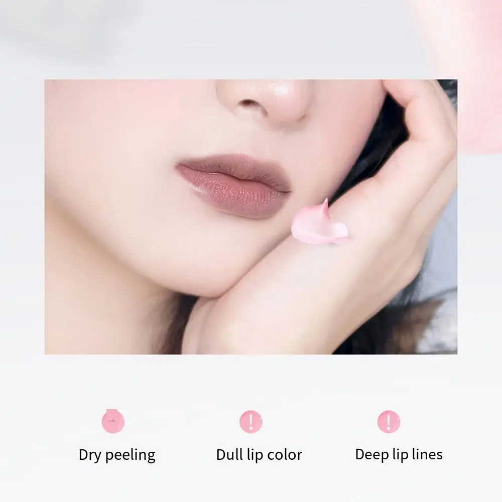 Non-stick Cup Temperature Color Changing Lip Blam Transparent Edible Gold Foil Jelly Flower Lipstick Crystal Long Lasting
