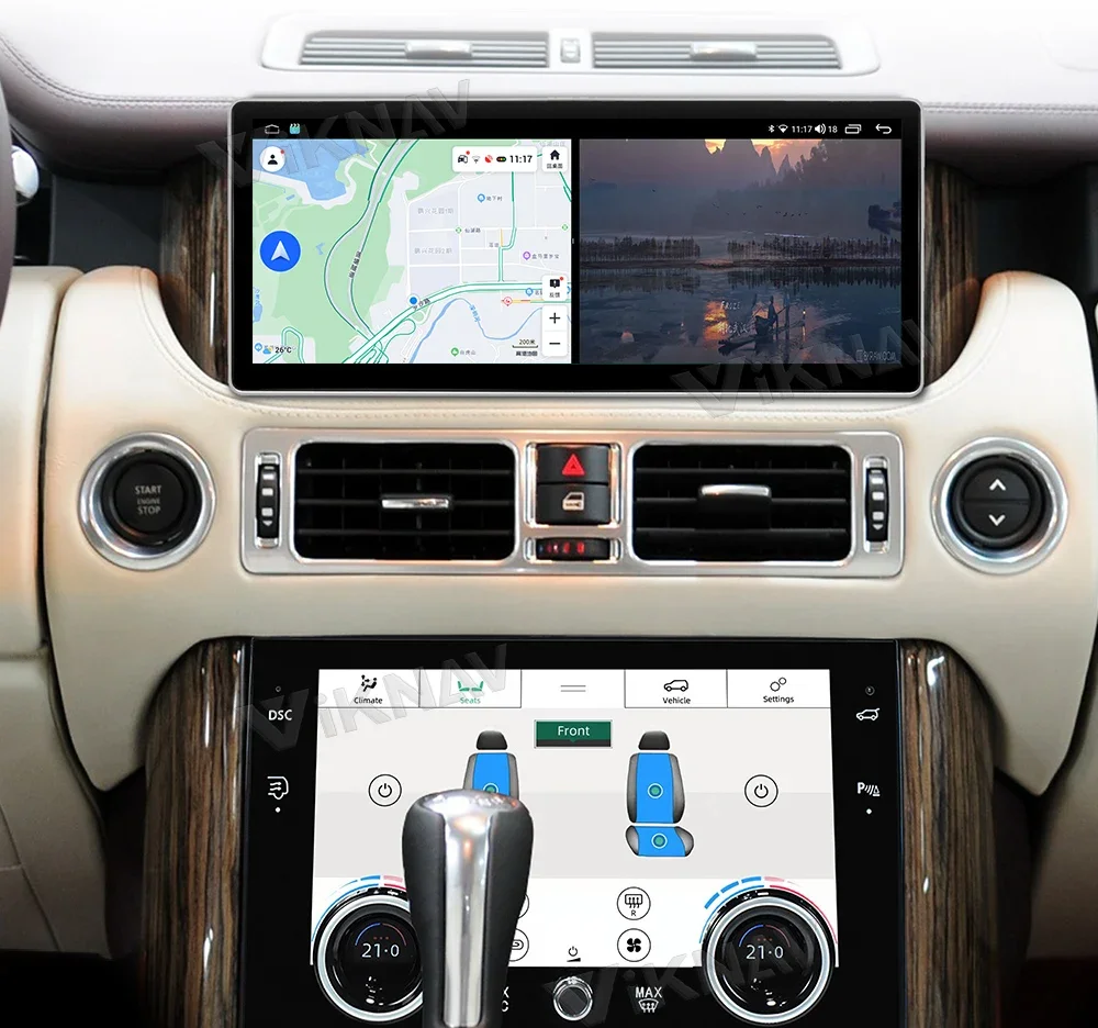 Автомобильное радио Android для Land Range Rover Supercharged Vogue L322 V8 2002-2012, 12,3-дюймовый ЖК-дисплей, стереоэкран с панелью переменного тока