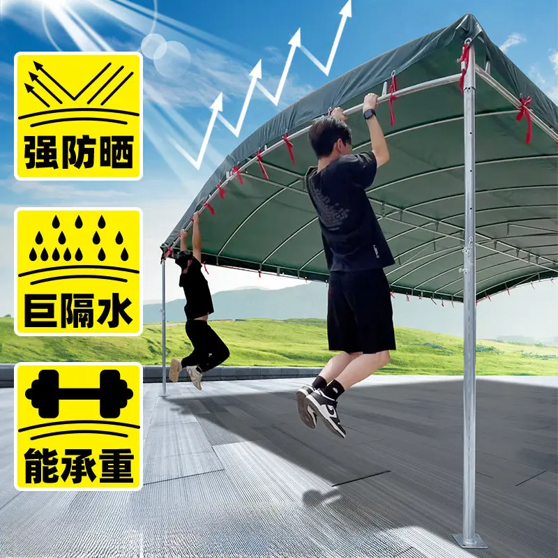 Thickened tarpaulin canopy Outdoor stall Sunscreen awning Retractable parking shed Courtyard canopy Family car tent