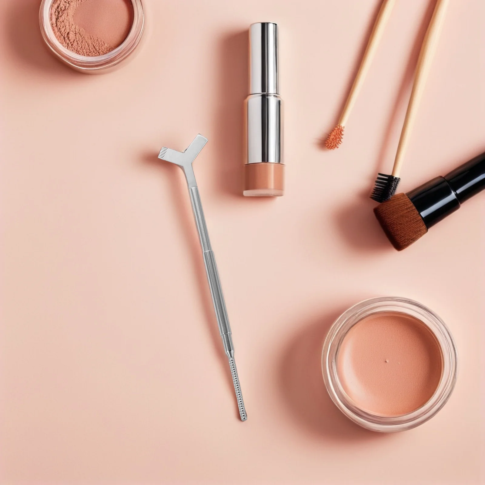 

Eyelash Care Kit Stainless Steel Precision Lash Pick Comb Multi Function Grooming Styling Tool for Professional Personal Makeup