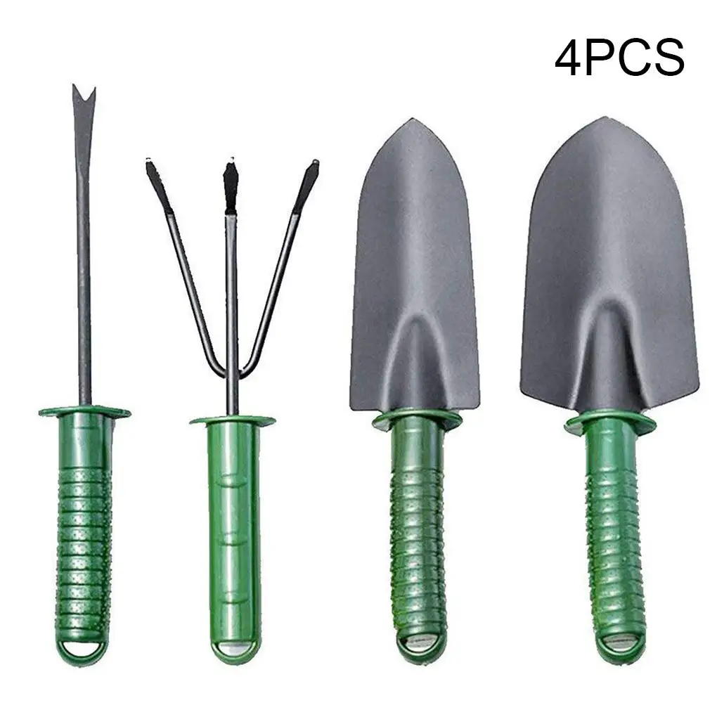 4 Pieces Gardening Tool Set Four-piece Garden Kit Combined Professional Earth Rake Convenient Wear-resistant Handheld