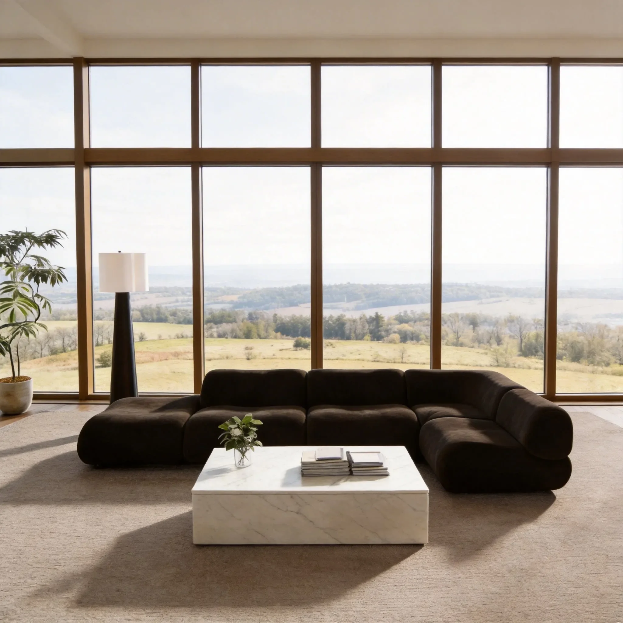 CX corner sofa sitting area reception beauty salon sales office office meeting guests