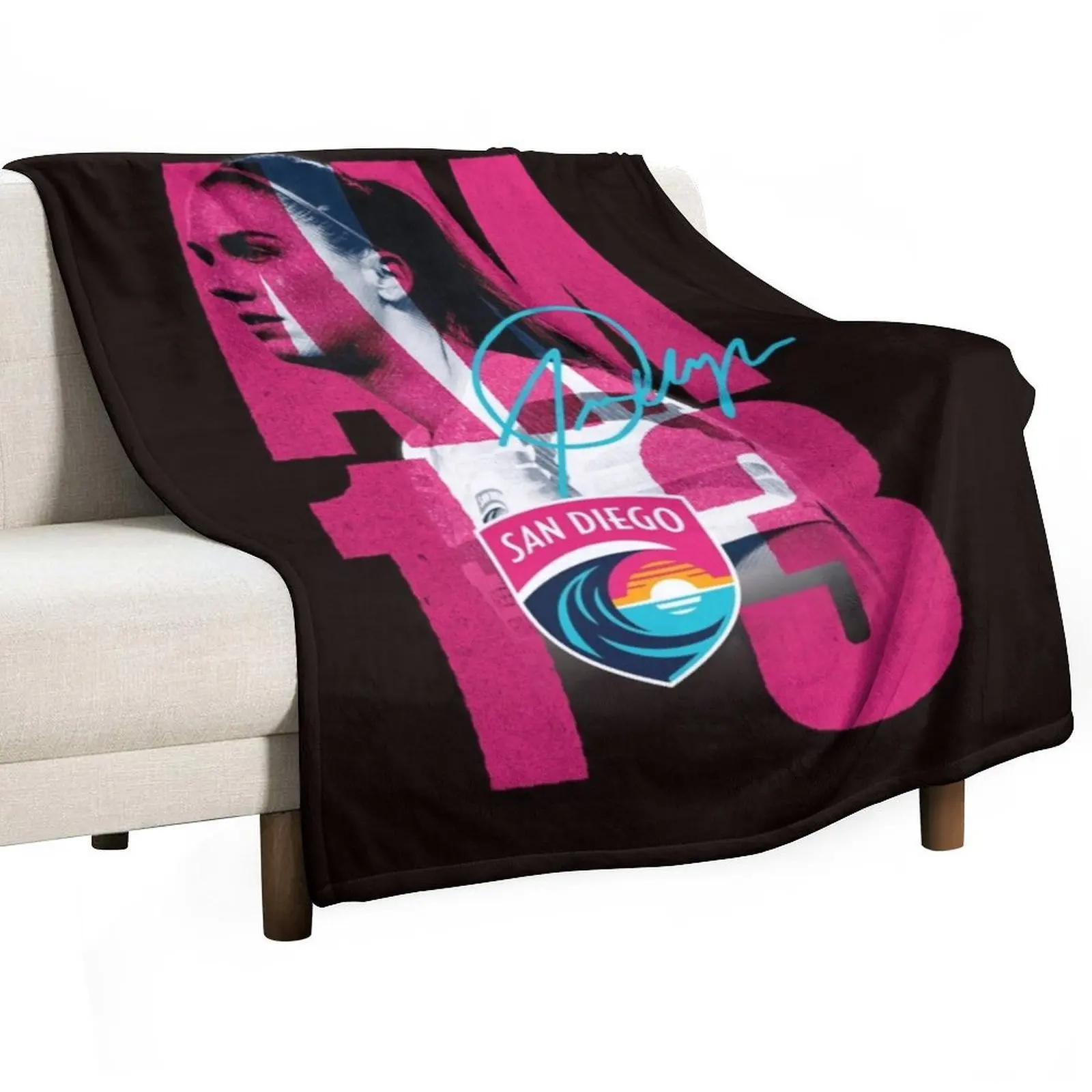 NWSL Alex Morgan Throw Blanket Soft Beds Soft Flannel Large Thermal halloween Blankets