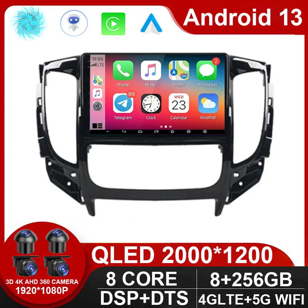 

Android 13 Auto For Mitsubishi Pajero Sport 3 L200 5 Triton 2015 2016 2017 2018 2019 Car Radio Multimedia Video Player GPS DVD