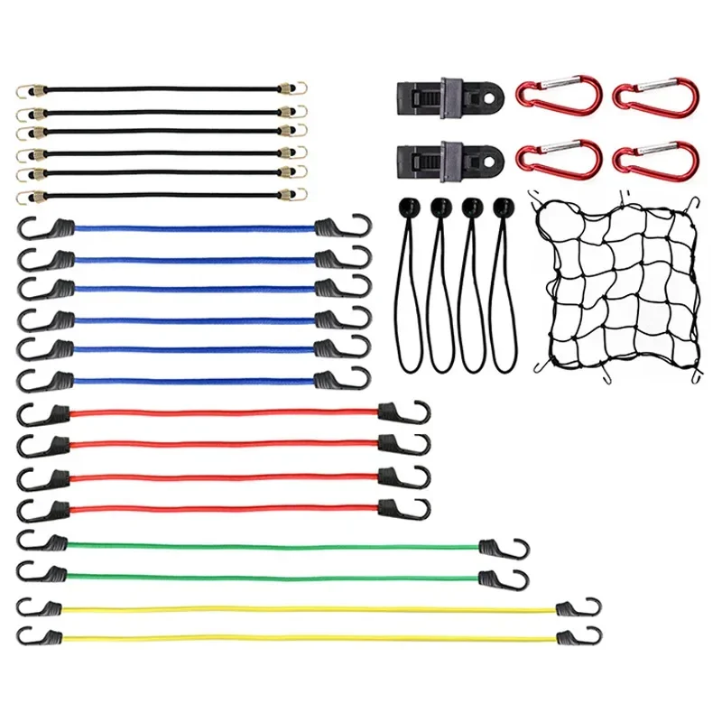 32-piece set of luggage rope, electric vehicle, bicycle, rear seat binding rope, motorcycle rear shelf elastic band