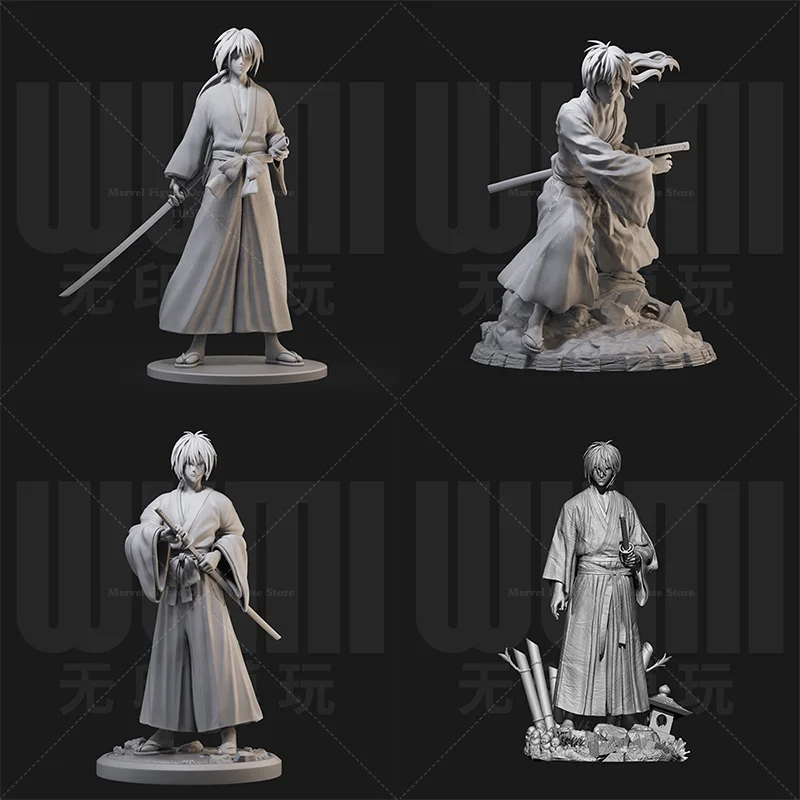 

Масштаб 1/24 1/18, сделай сам, самостоятельная сборка GK, 3D смола, не накатанная кукла, белая модель, победитель, период штатов, самурай, традиционный стиль