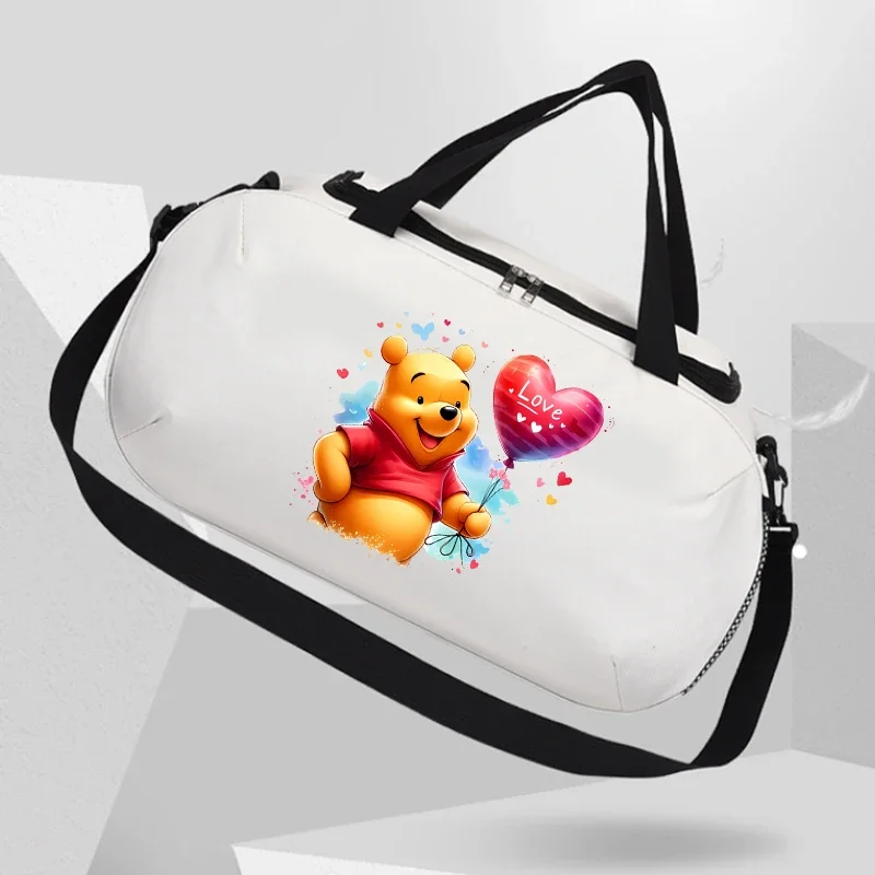 Winnie The Pooh Women Sports Gym Bag Travel Bag Handbags Swimming Tote Shoulder Bags Fitness Duffle Yoga Gym Bags Ladies Daypack