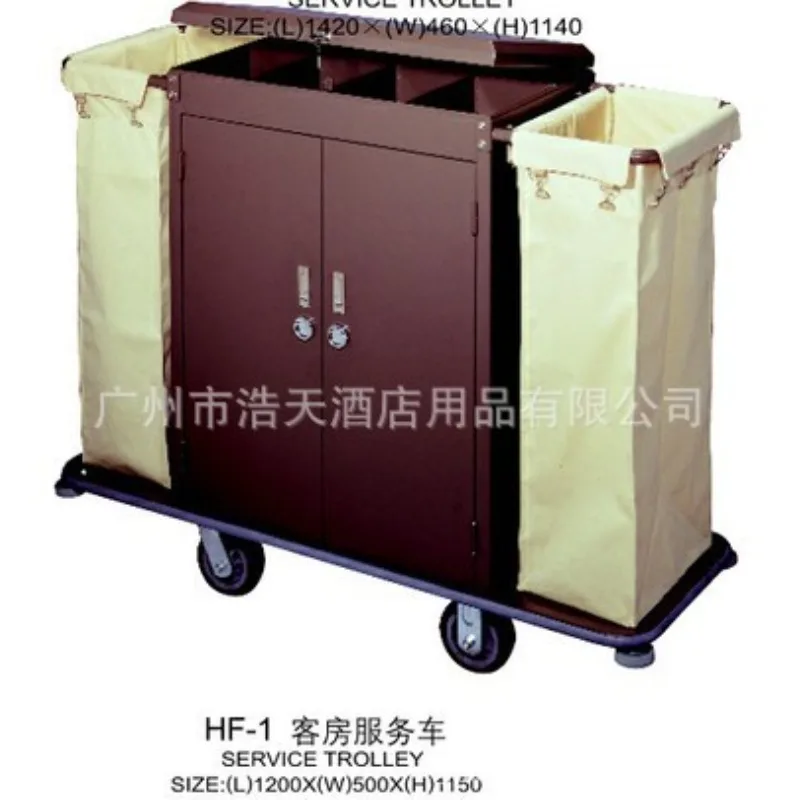 Wholesale hotel room service garage entrance car, hotel linen cart, room cleaning trolley, work cart