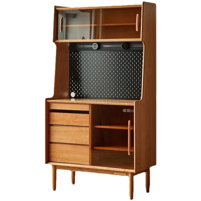 

Solid wood dining side cabinet, cherry wood tea cabinet, small apartment