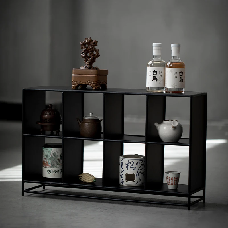 

Grass and wood temple, wrought iron storage rack, small Bogu rack, Duobao Pavilion display