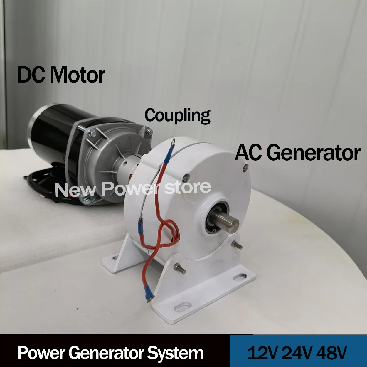 Low rpm 10KW 48V 24V 12V Gearless Permanent Magnet Generator For Low Speed Household Use In Wind Turbines with Reducer Motor