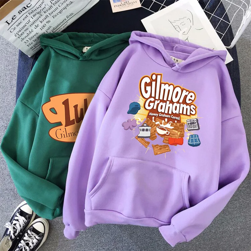 Gilmore Girls Y2k Hoodies Women Mange Graphic Sweatshirt Kawaii Casual Streetwear Girl Vintage Gothic Hooded Cute Clothes Female