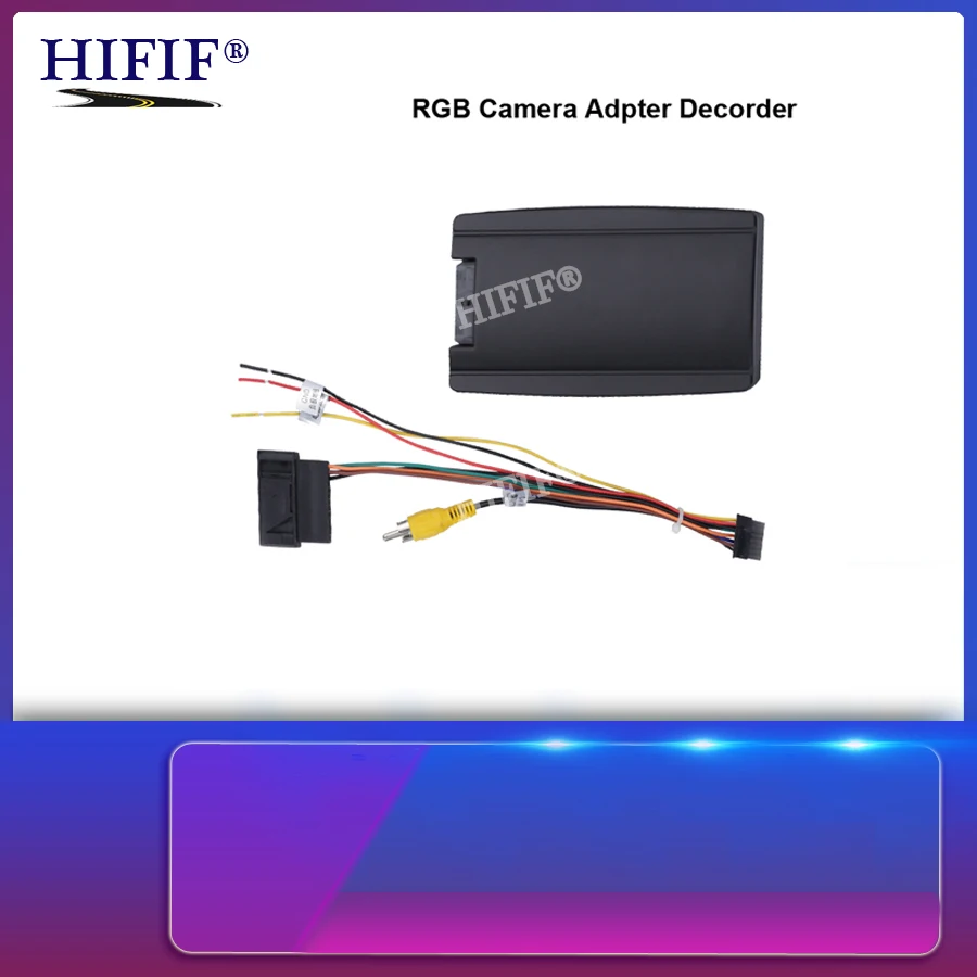 

RGB Camera Adpter Decorder to AV CVBS Signal Converter Box for OEM Factory Rearview Backup Camera for VW/Volkswagen