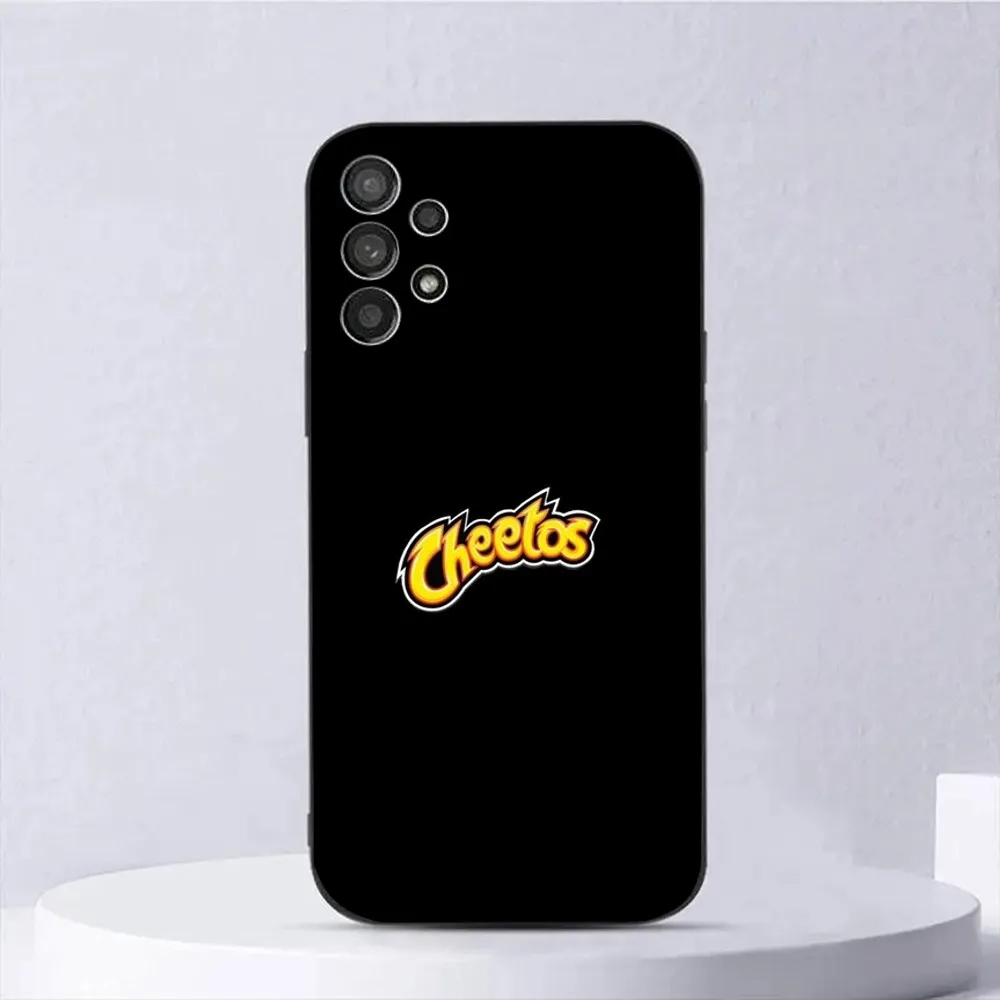 Cheetos Snack Food Phone Case For Samsung Galaxy A13,A21s,A22,A31,A32,A52,A53,A71,A80,A91 Soft Black Shell