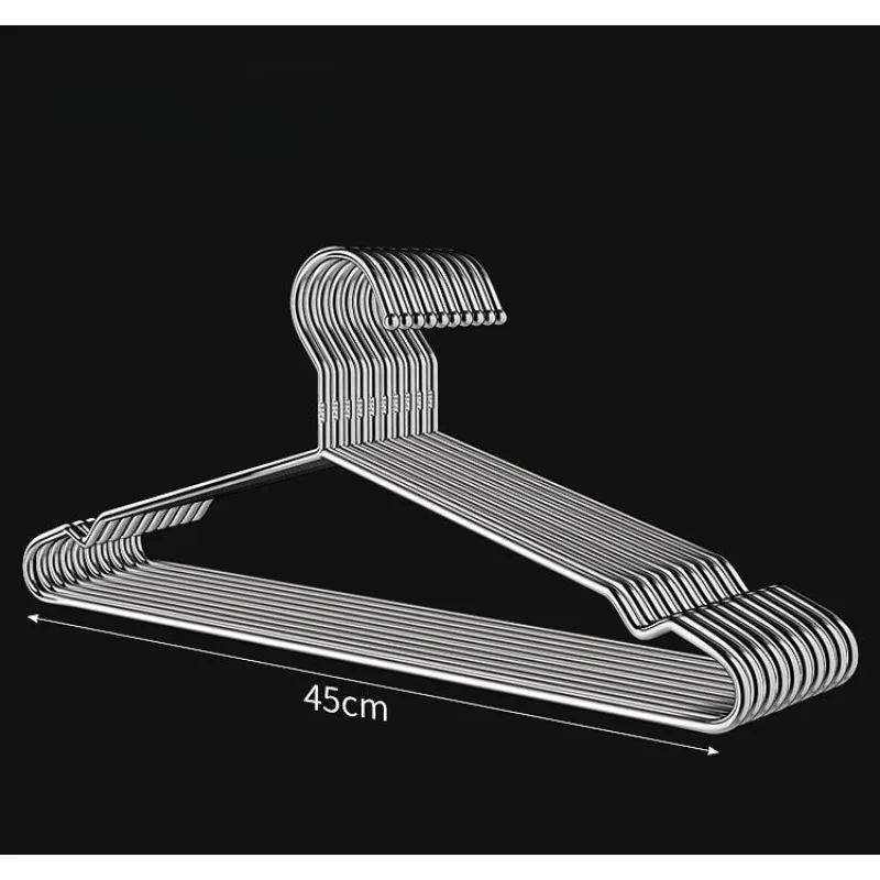 Stainless Steel Clothes Hangers Non Slip Thickened Seamless Coat Rack for Adult & Kids